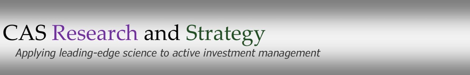 CAS Research and Strategy